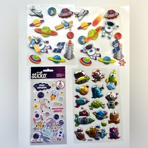 Space stickers set 7 sheets